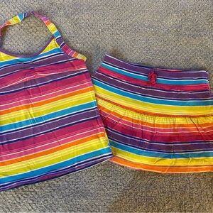 Colorful Striped Kids Matching Set